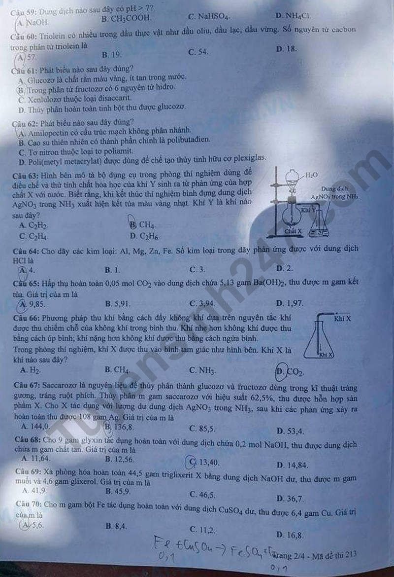 de thi tot nghiep thpt 2024 mon hoa hoc ma de 213 hinh 2