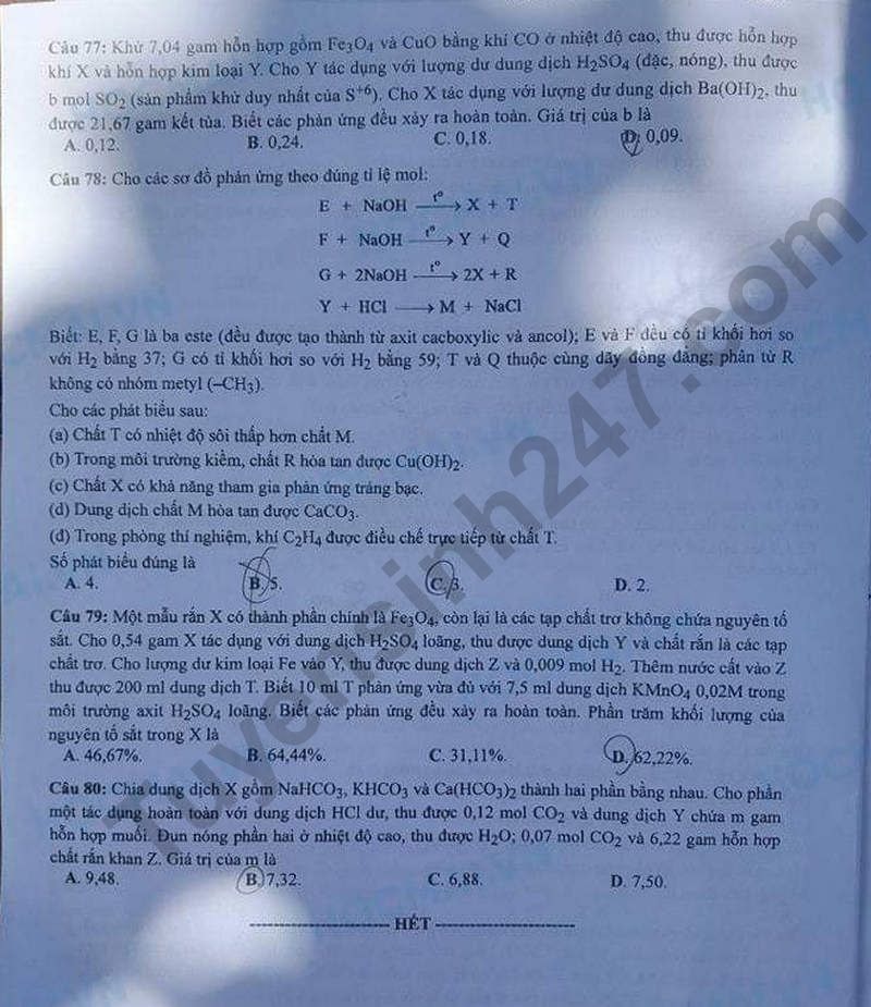 de thi tot nghiep thpt 2024 mon hoa hoc ma de 213 hinh 4