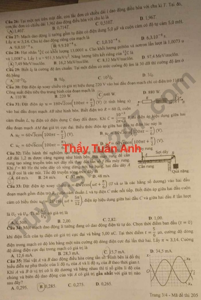 de thi tot nghiep thpt 2024 mon vat li ma de 205 hinh 3