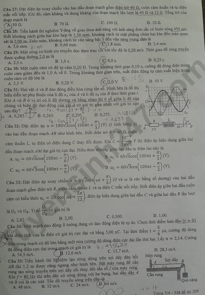 de thi tot nghiep thpt 2024 mon vat ly ma de 209 hinh 3