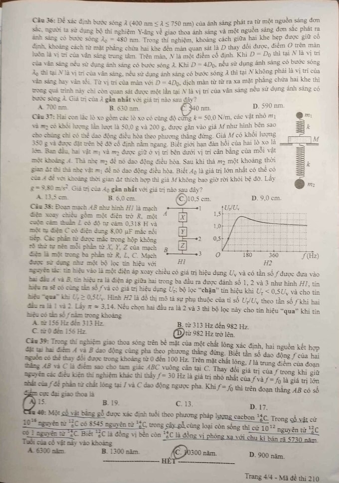 de thi tot nghiep thpt 2024 mon vat ly ma de 210 hinh 4