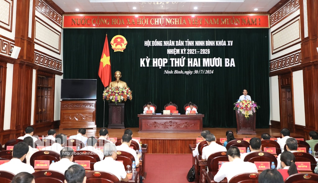 ky hop thu 23 hdnd tinh ninh binh khoa xv thong qua 12 du thao nghi quyet quan trong hinh 1