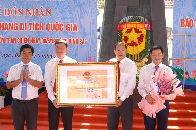 khu di tich tran chien lich su binh ba nhan bang xep hang di tich quoc gia hinh 1
