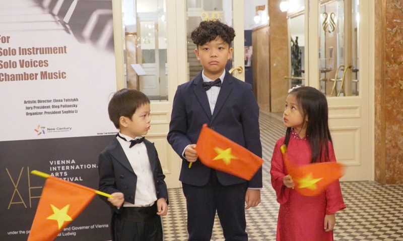 thi sinh nhi viet nam gianh giai dac biet tai lien hoan nghe thuat quoc te vienna hinh 2