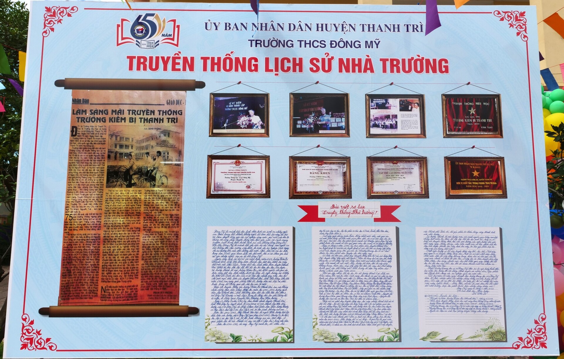 truong thcs dong my long trong to chuc le ky niem 65 nam ngay thanh lap hinh 7