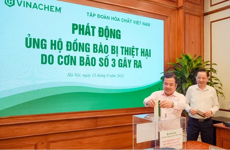 tap doan hoa chat viet nam phat dong ung ho dong bao bi thiet hai do con bao so 3 gay ra hinh 2