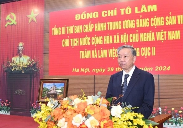 tong bi thu chu tich nuoc to lam tham va lam viec voi tong cuc ii bo quoc phong hinh 3
