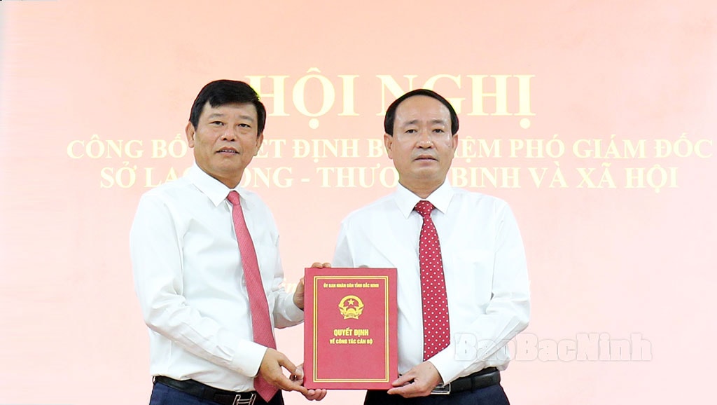 dieu dong bo nhiem pho giam doc so lao dong thuong binh va xa hoi tinh bac ninh hinh 1