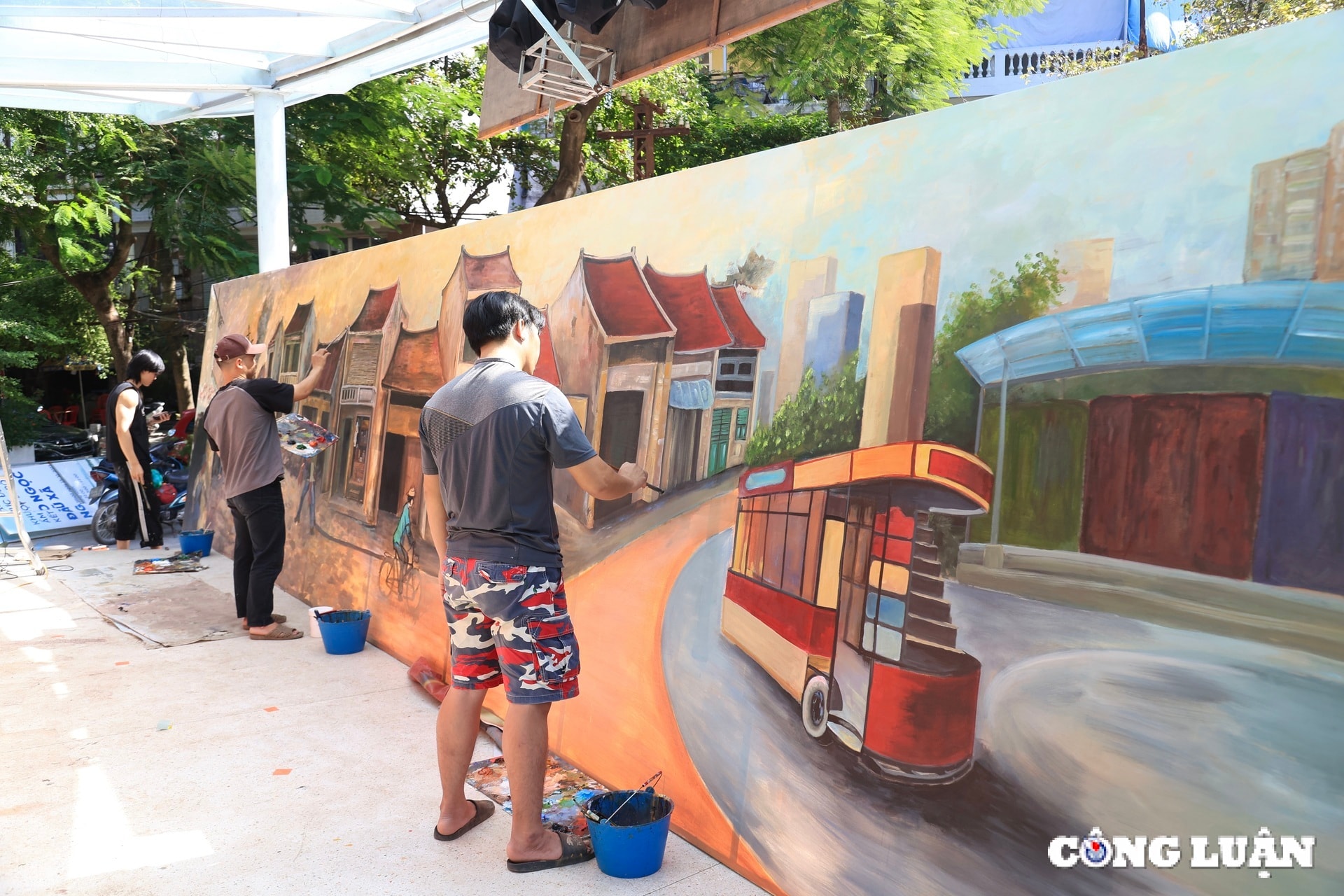 chiem nguong buc tranh panorama chao mung ngay giai phong thu do hinh 1