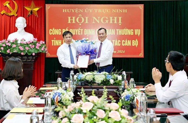 nam dinh bo nhiem tan pho bi thu huyen uy truc ninh hinh 1
