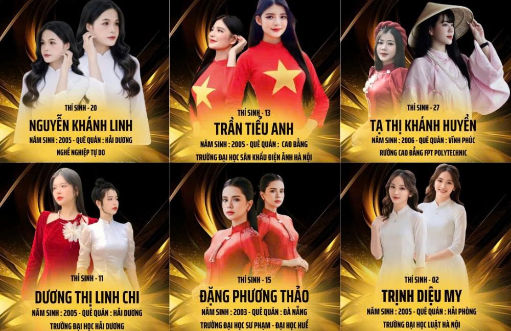 dan thi sinh noi troi tai cuoc thi hoa hau di san ao dai viet nam mua dau tien hinh 2