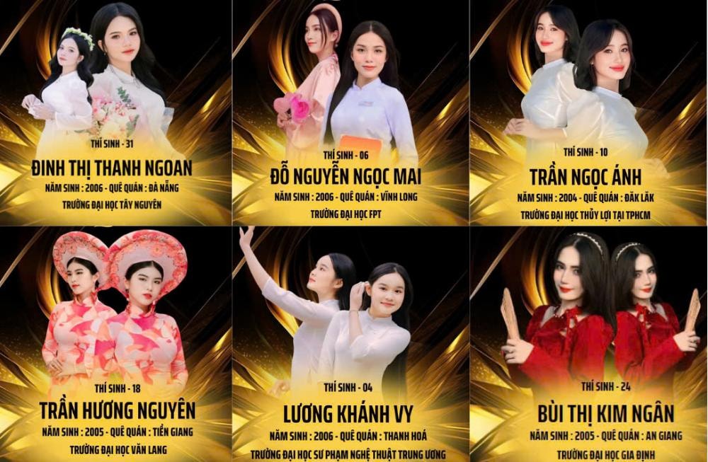 dan thi sinh noi troi tai cuoc thi hoa hau di san ao dai viet nam mua dau tien hinh 3