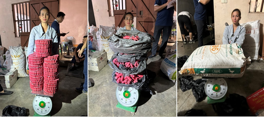 hai phong khoi to 2 doi tuong buon ban san xuat hon 200 kg phao hinh 1