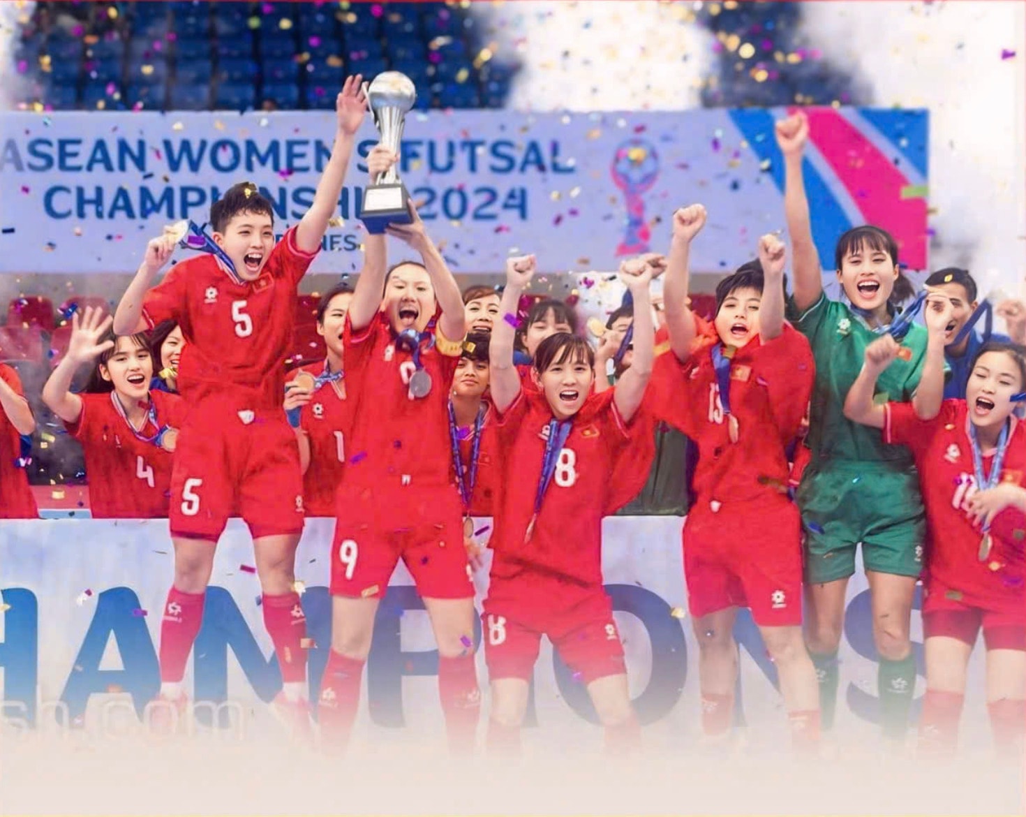 doi tuyen futsal nu viet nam nhan thuong khung sau chuc vo dich dong nam a hinh 1