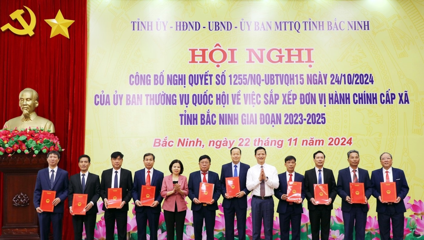 bac ninh giam 5 don vi hanh chinh cap xa sau sap xep hinh 1