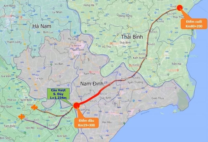 ban giao coc giai phong mat bang va moc lo gioi du an cao toc ct08 tren dia phan tinh nam dinh hinh 1