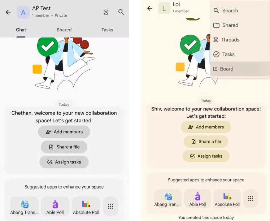 google chat nang tam cong tac voi tinh nang bang moi hinh 3