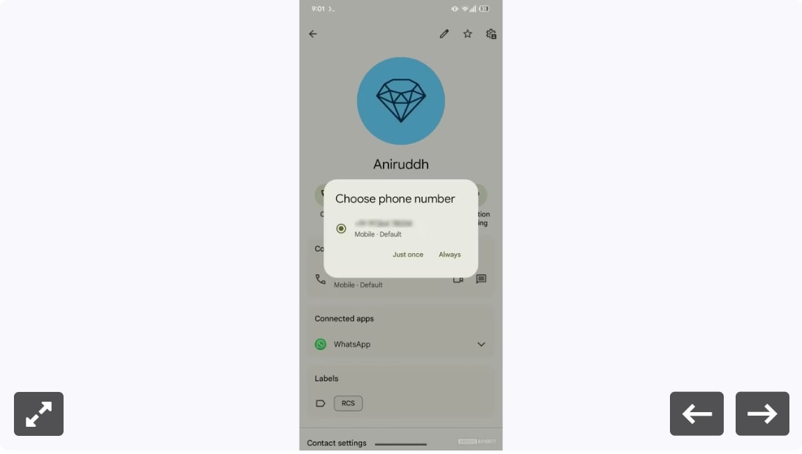 google contacts thu nghiem tinh nang moi cho phep chon ung dung goi video mac dinh hinh 3
