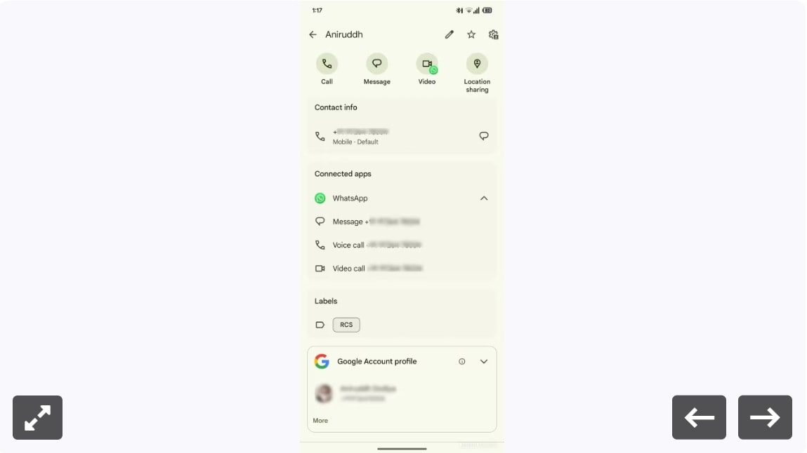 google contacts thu nghiem tinh nang moi cho phep chon ung dung goi video mac dinh hinh 4