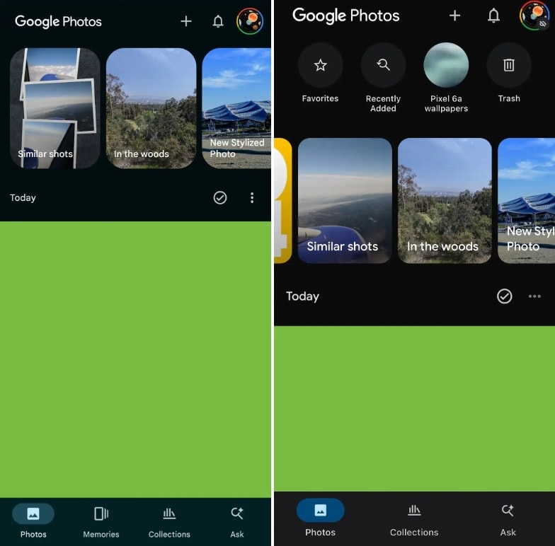 google photos thu nghiem giao dien moi voi hang phim tat noi bat hinh 2