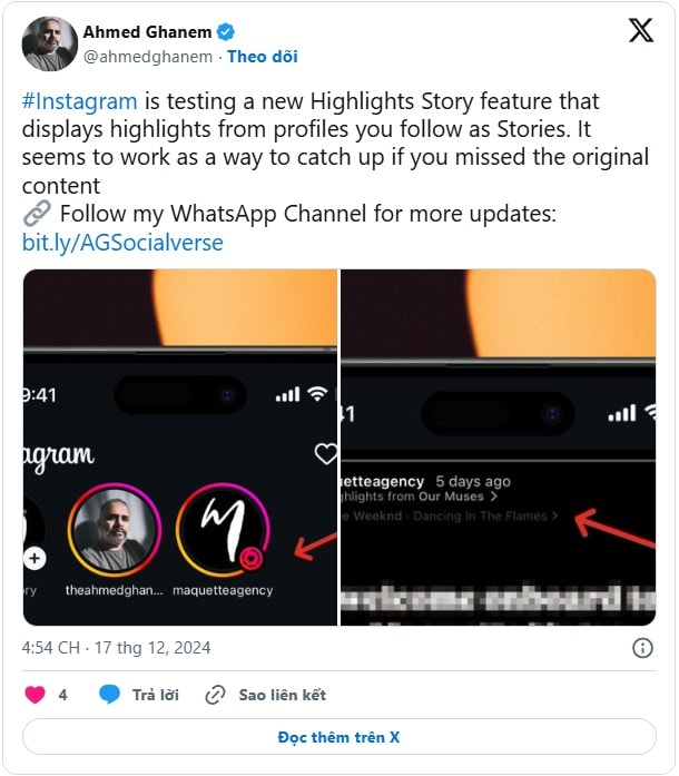 instagram ra mat tinh nang giup ban khong bo lo highlights hinh 2