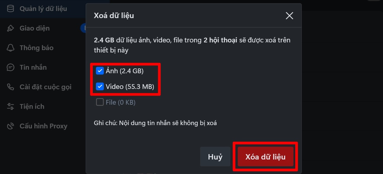 huong dan cach don dep bo nho zalo tren may tinh don gian hieu qua hinh 4