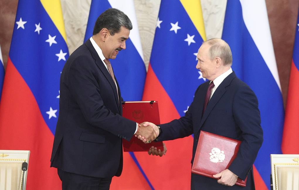 Tổng thống Venezuela Nicolas Maduro và Tổng thống Nga Vladimir Putin Sofya Sandurskaya/TASS