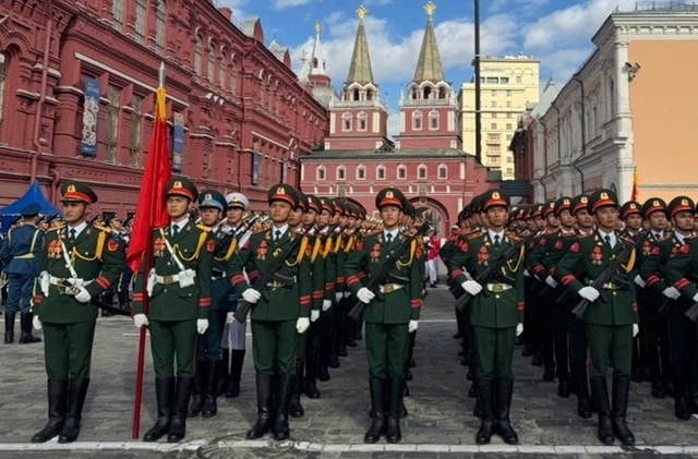 Đoàn Quân đội nhân dân Việt Nam tham gia Lễ duyệt binh trên Quảng trường Đỏ- Ảnh 4. Đoàn Quân đội nhân dân Việt Nam tham gia Lễ duyệt binh trên Quảng trường Đỏ- Ảnh 4.
