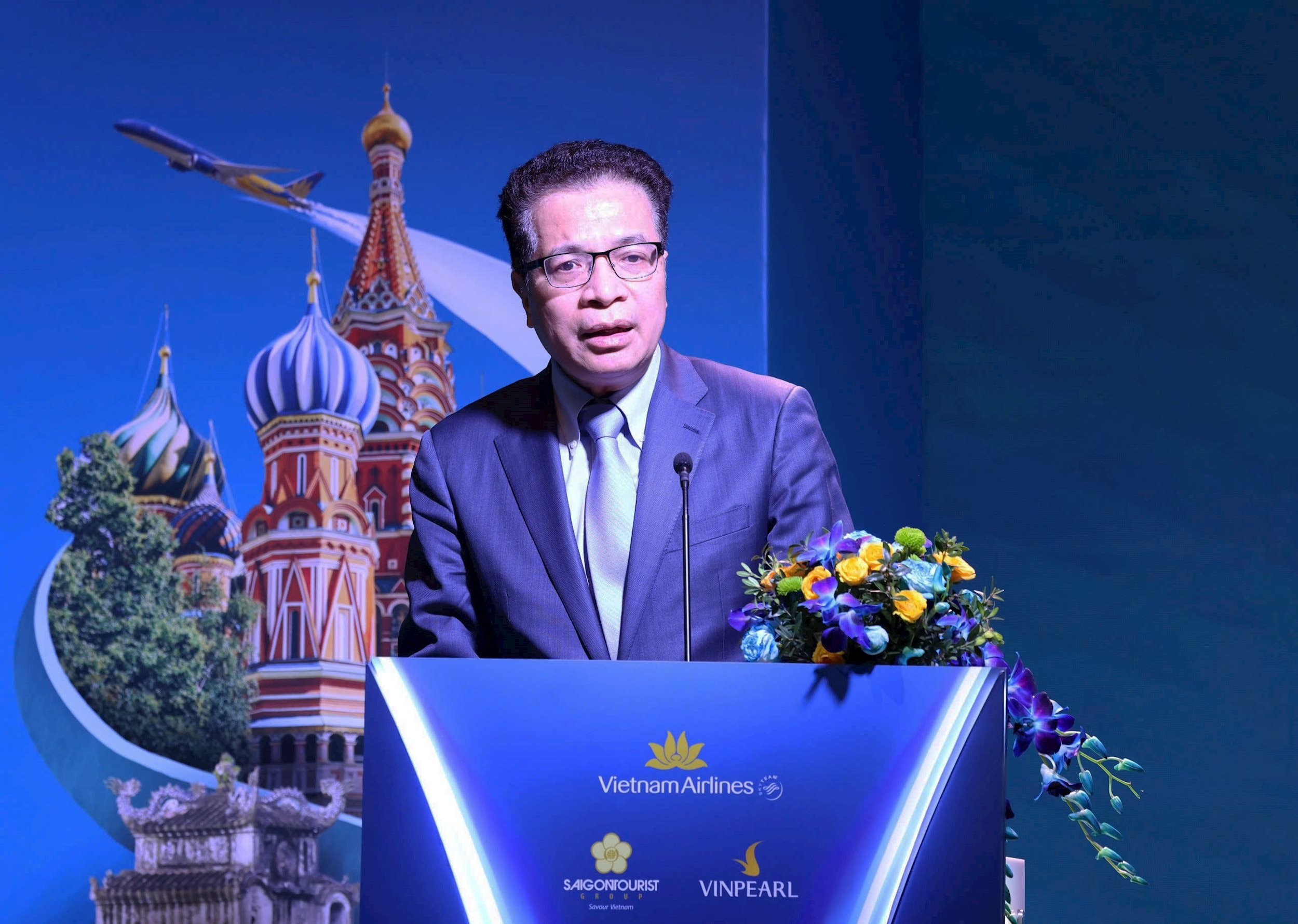 Đại sứ Việt Nam tại Nga Đặng Minh Khôi phát biểu tại sự kiện