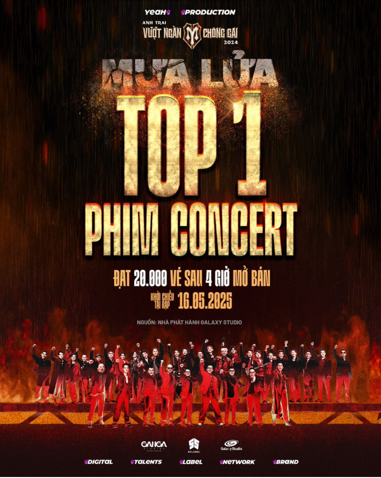 'Mưa Lửa' dẫn đầu phòng vé concert với lượng vé bán kỷ lục trong ngày đầu mở bán