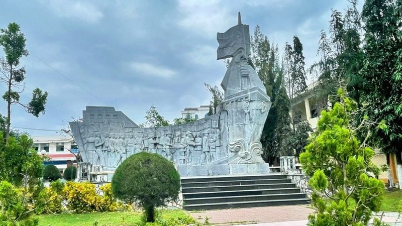 Di tích địa điểm chuyển quân tập kết ra Bắc tại Quy Nhơn. Ảnh: TL