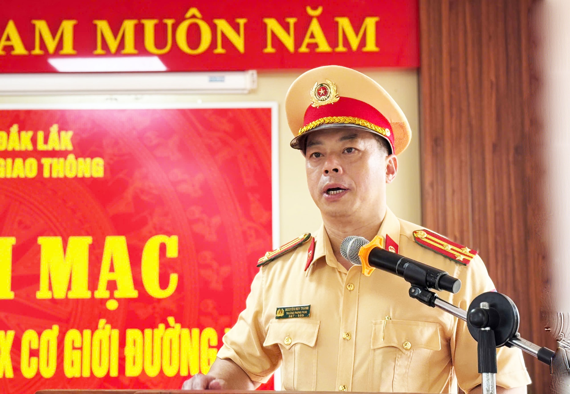 Thượng Tá Nguyễn Huy Thành, TP CSGT CA tỉnh Đắk Lắk