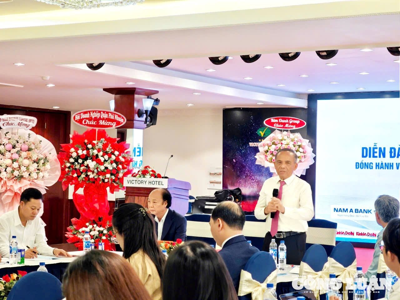 Chủ tịch Hiệp hội Bất động sản TP HCM Lê Hoàng Châu phát biểu tại diễn đàn