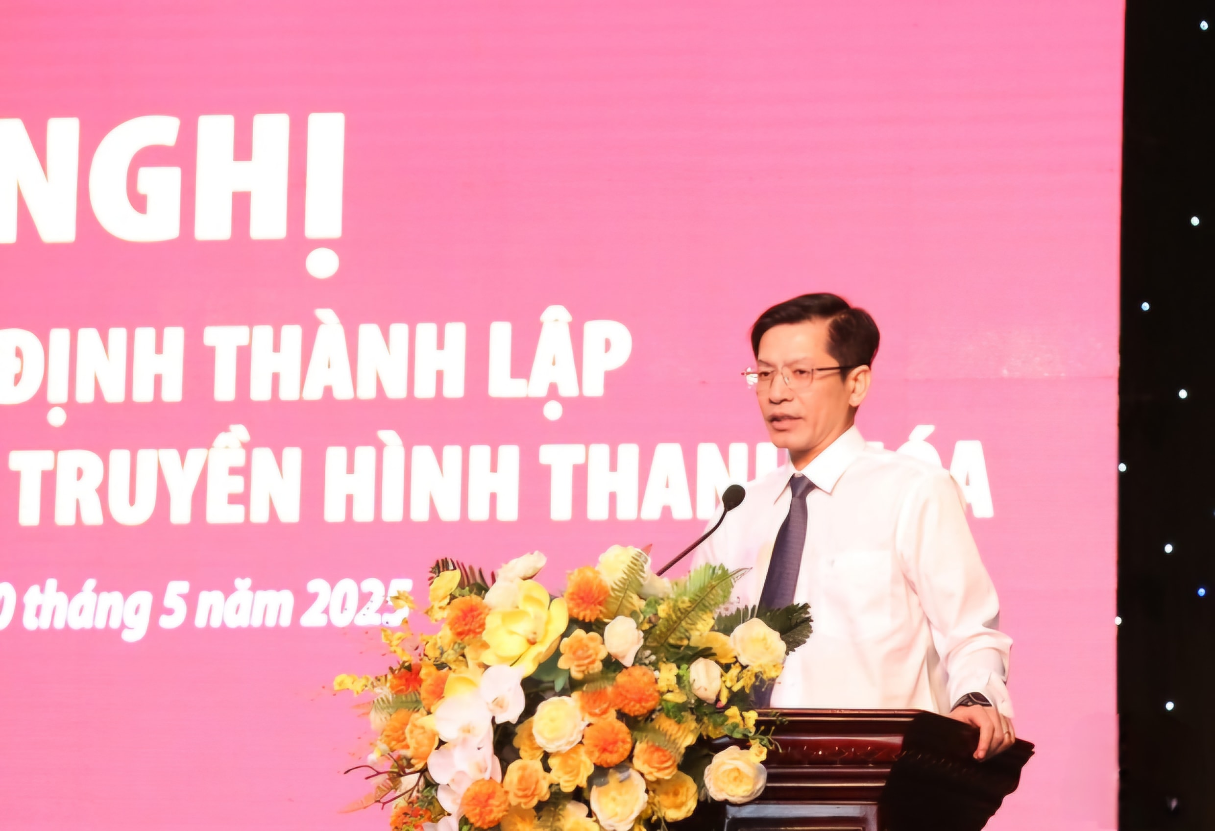 Nhà báo Phạm Văn Báu phát biểu nhận nhiệm vụ