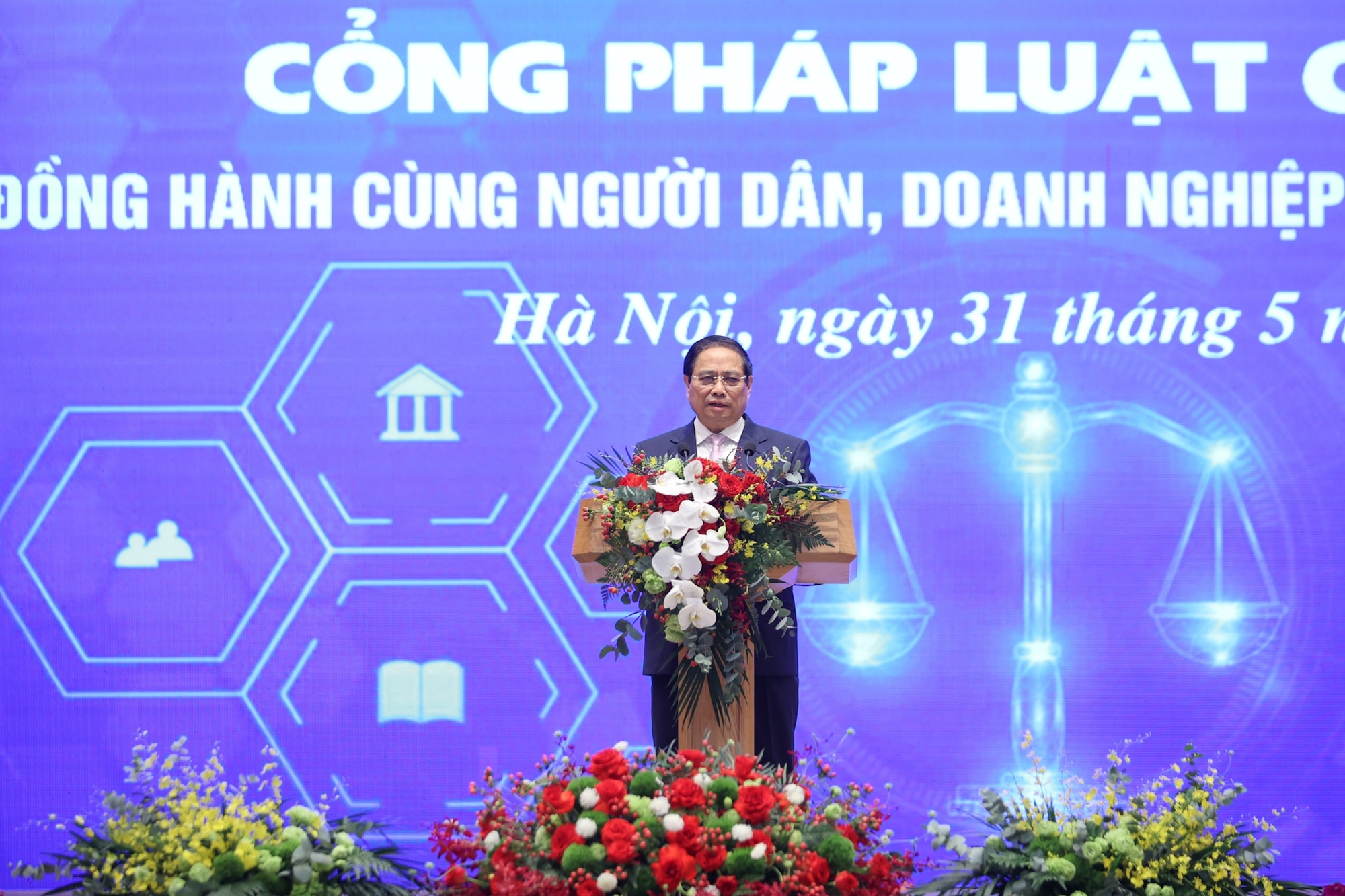 Thủ tướng Phạm Minh Chính phát biểu tại sự kiện.