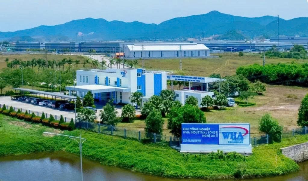 Một góc KCN, đô thị và dịch vụ VSIP Nghệ An là KCN trọng điểm của Nghệ An nằm sát TP Vinh có hệ thống giao thông kết nối thuận lợi và hạ tầng trong KCN đảm bảo chuẩn quốc tế
