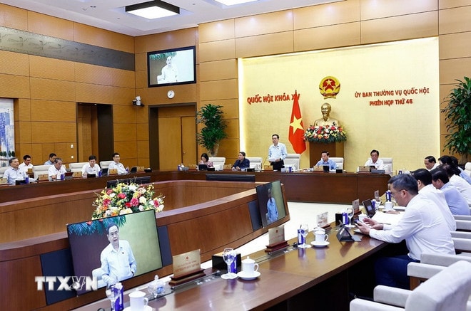 Quang cảnh phiên họp của Ủy ban Thường vụ Quốc hội. Ảnh: TTXVN