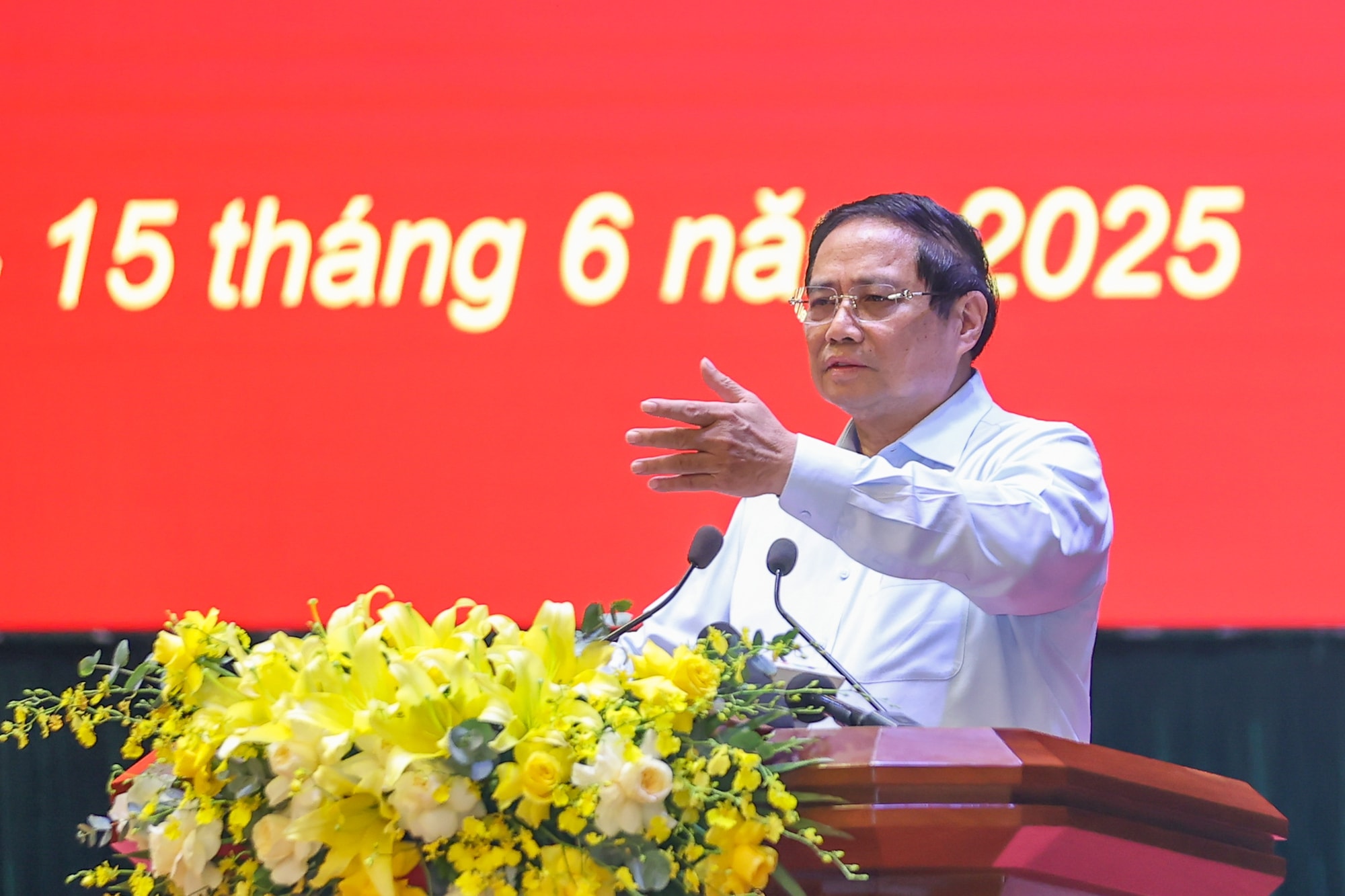 Thủ tướng Phạm Minh Chính phát biểu bế mạc Hội nghị.
