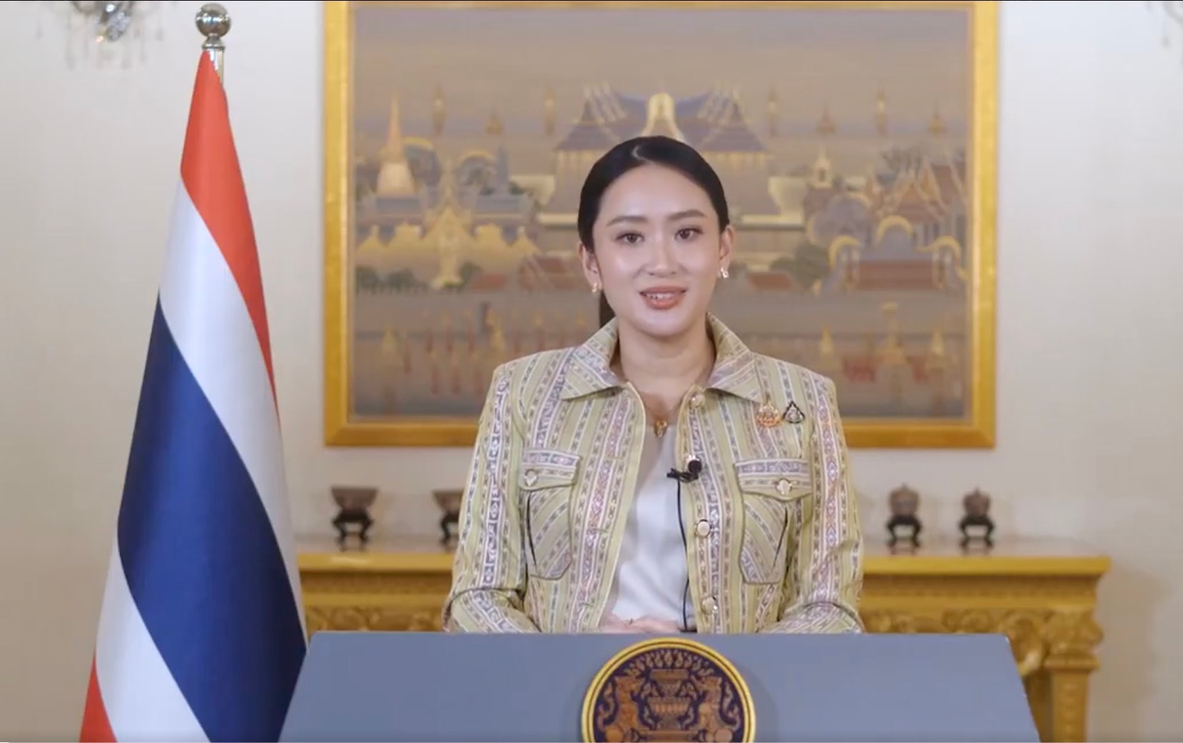Thủ tướng Thái Lan Paetongtarn Shinawatra. Ảnh chụp màn hình.