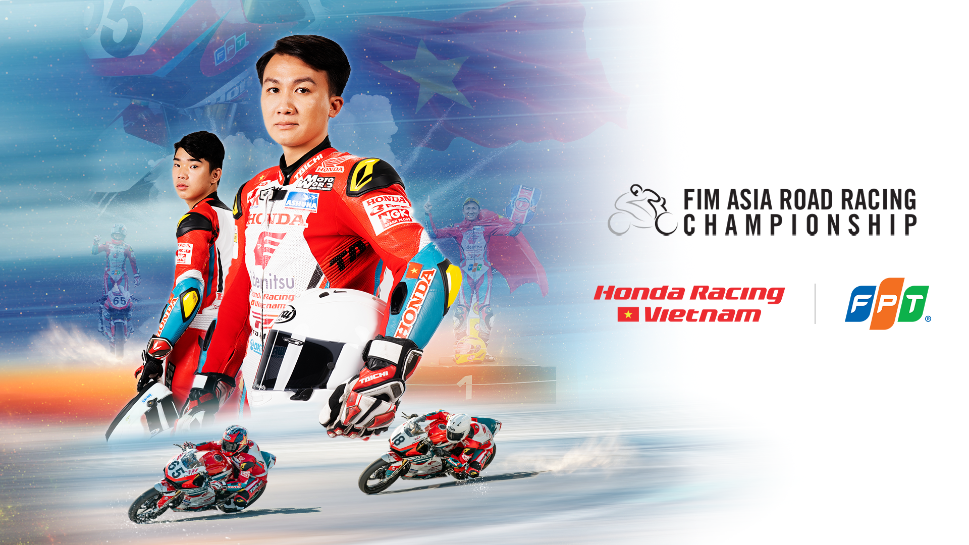 FPT tài trợ đôi đua Honda Racing Vietnam từ chặng 2-6 mùa giải ARRC 2025.