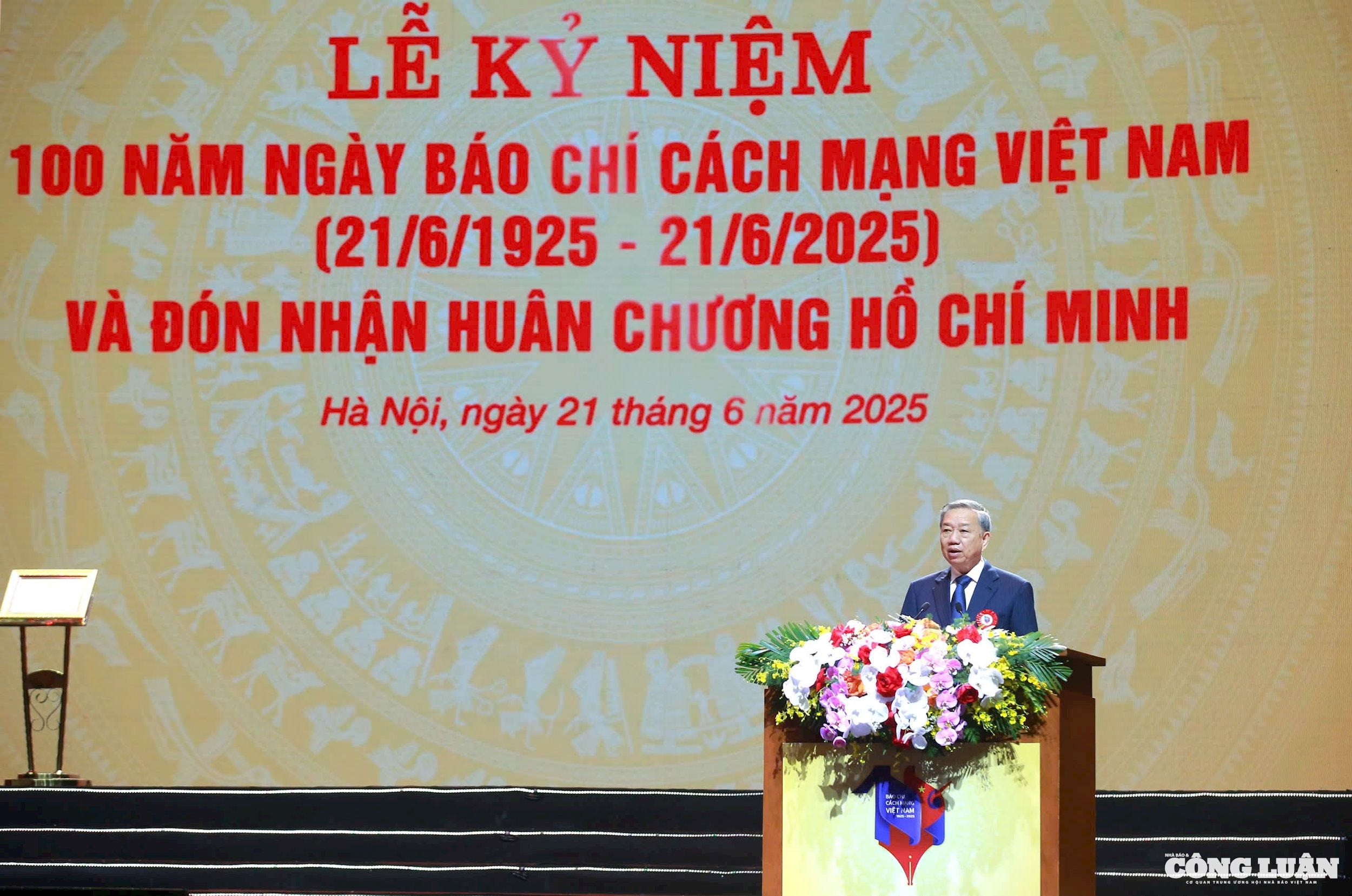 Tổng Bí thư Tô Lâm phát biểu tại buổi lễ.