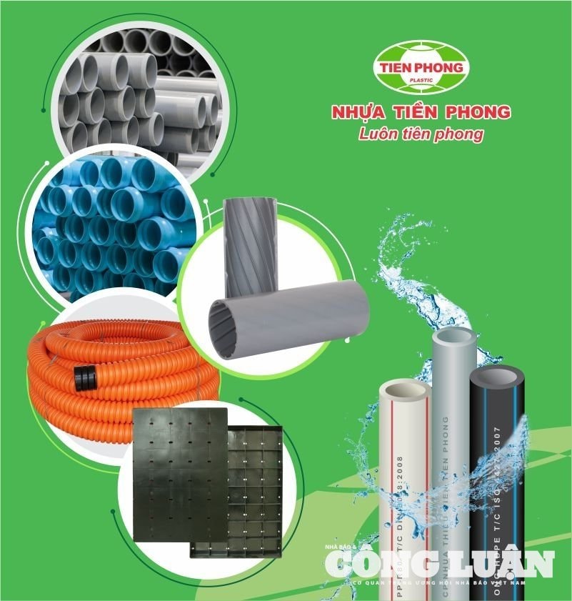 Hơn 10.000 chủng loại ống và phụ tùng nhựa của các dòng sản phẩm chính như PVC-U, HDPE và PP-R mang thương hiệu Nhựa Tiền Phong đã được tin dùng trong hàng triệu công trình