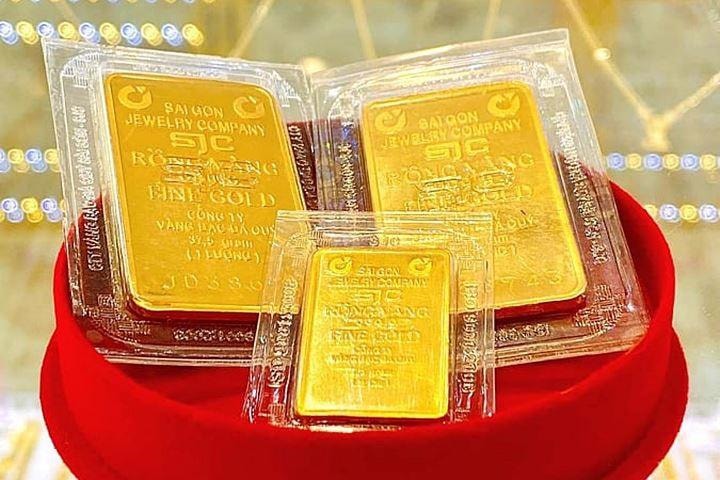 Giá vàng ngày 28/6/2025: Giá vàng đồng loạt lao dốc