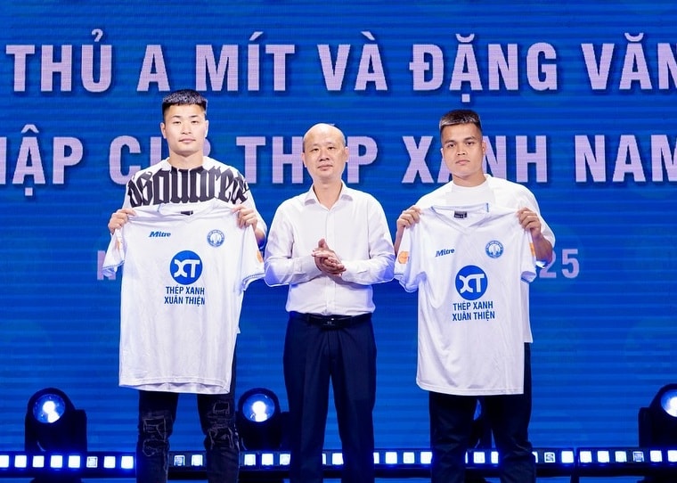 nam định ra mắt tân binh