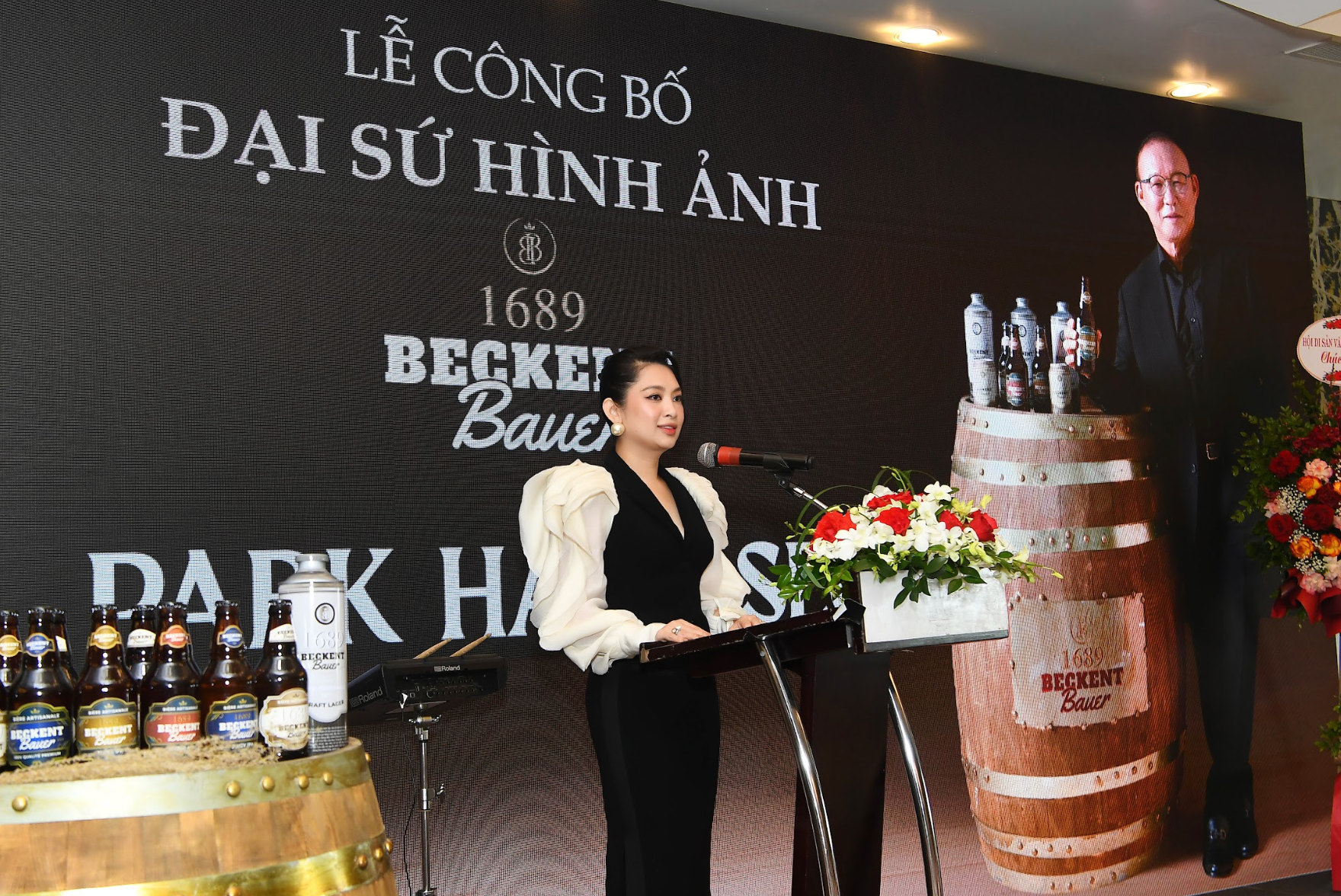 Bà Nguyễn Thị Thu Vân – Đại diện 1689 BECKENT BAUER phát biểu tại sự kiện.