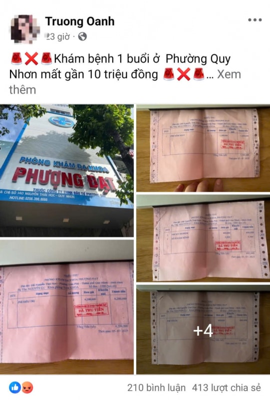 Bài viết phản ánh Phòng khám đa khoa Phượng Đạt thiếu minh bạch trong quá trình khám bệnh