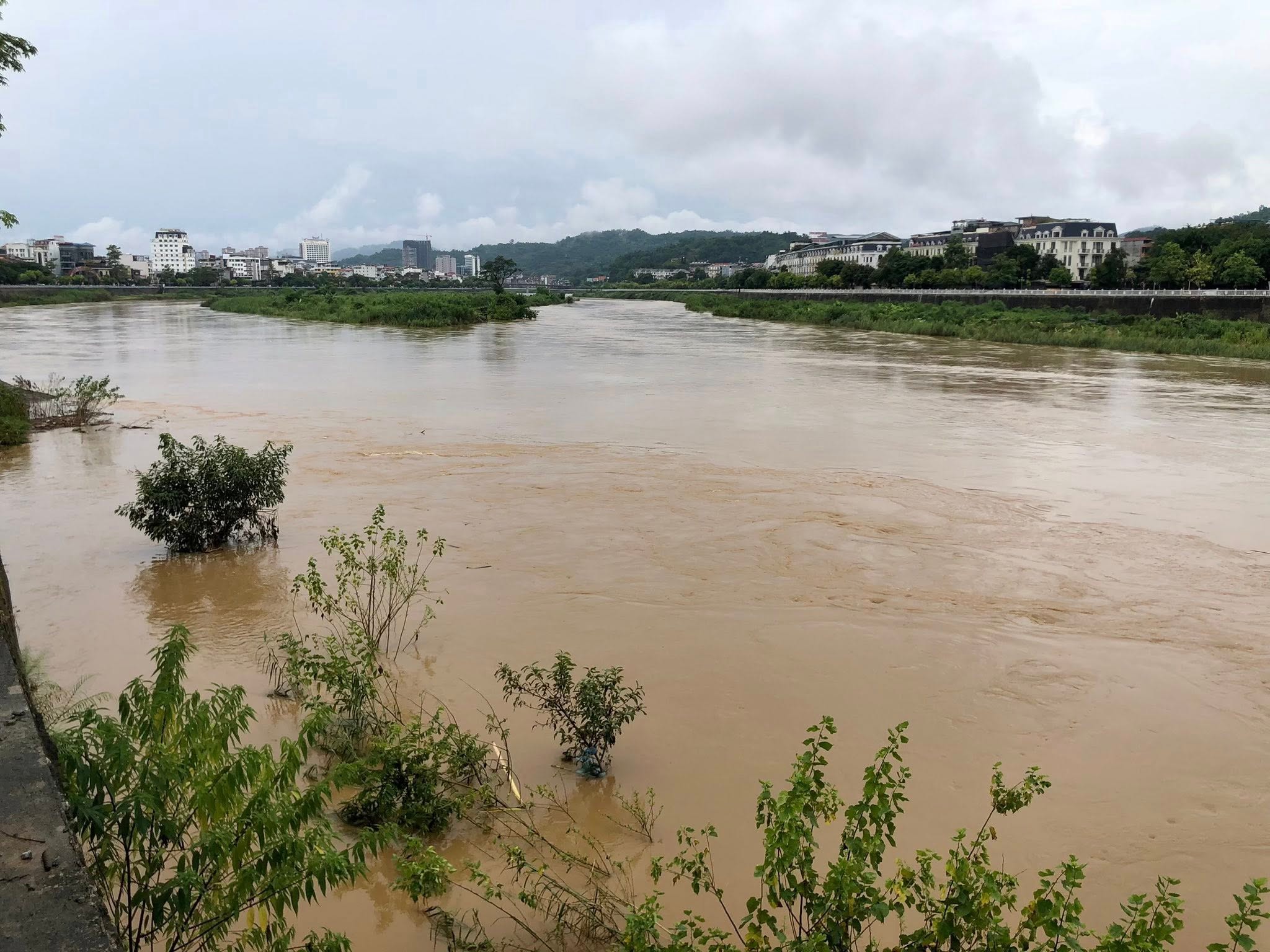 lũ lớn sông Hồng Lào Cai