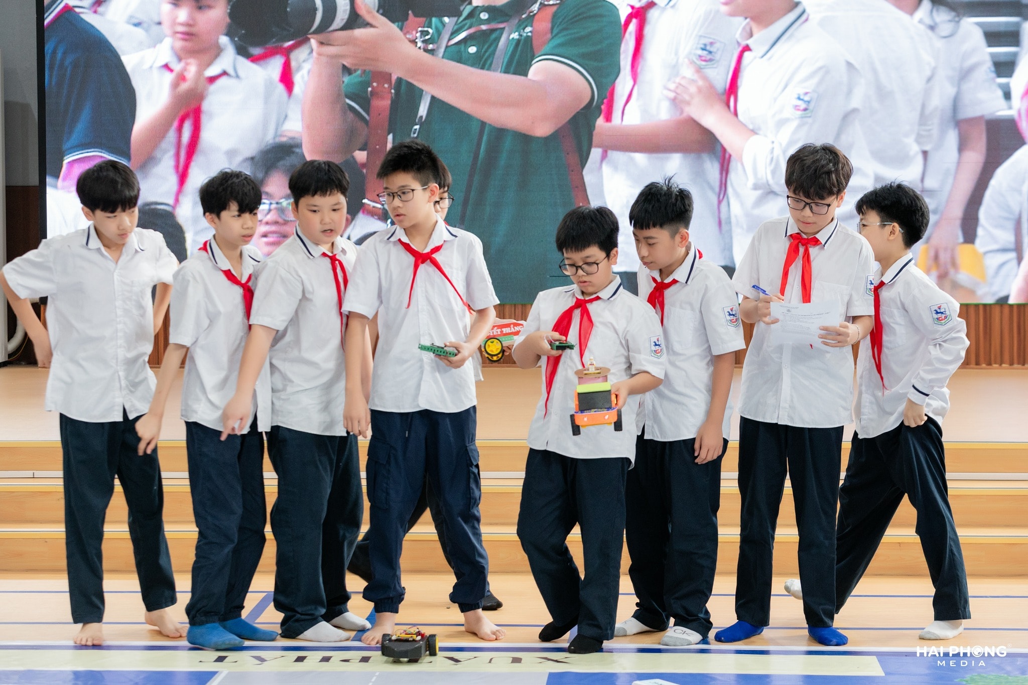 Các trường mầm non, tiểu học và THCS công lập được giữ nguyên và chuyển giao cho chính quyền cấp xã quản lý. Ảnh: THCS Giảng Võ