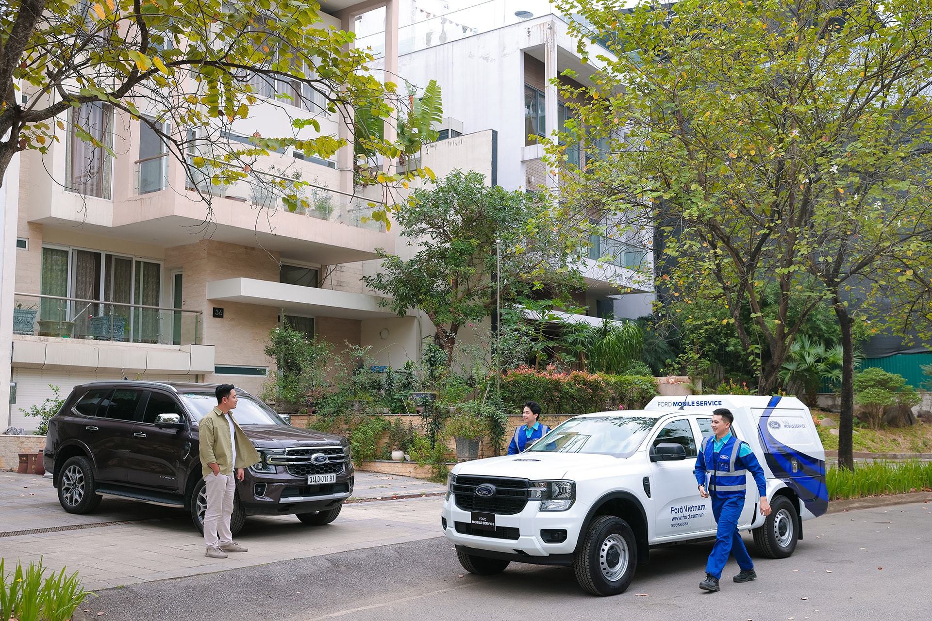 Dịch vụ lưu động 4 giờ hoặc miễn phí của Ford Việt Nam đang được người tiêu dùng đánh giá cao - Ảnh: Ford