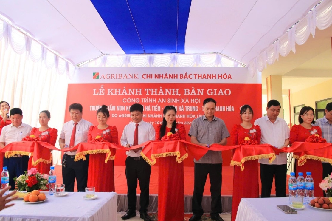 A2-Agribank hỗ trợ hơn 7 tỷ đồng để xây dựng trường mầm non tại khu A xã Hòa Tiến